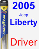 Driver Wiper Blade for 2005 Jeep Liberty - Hybrid