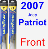 Front Wiper Blade Pack for 2007 Jeep Patriot - Hybrid