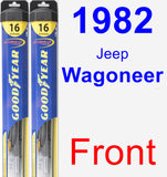 Front Wiper Blade Pack for 1982 Jeep Wagoneer - Hybrid