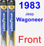 Front Wiper Blade Pack for 1983 Jeep Wagoneer - Hybrid