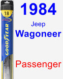 Passenger Wiper Blade for 1984 Jeep Wagoneer - Hybrid