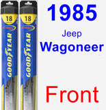 Front Wiper Blade Pack for 1985 Jeep Wagoneer - Hybrid