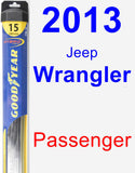 Passenger Wiper Blade for 2013 Jeep Wrangler - Hybrid