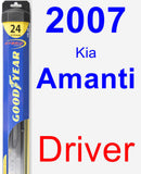 Driver Wiper Blade for 2007 Kia Amanti - Hybrid