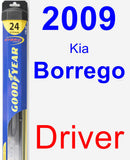 Driver Wiper Blade for 2009 Kia Borrego - Hybrid
