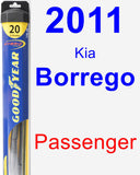 Passenger Wiper Blade for 2011 Kia Borrego - Hybrid