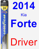 Driver Wiper Blade for 2014 Kia Forte - Hybrid