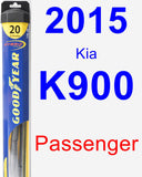 Passenger Wiper Blade for 2015 Kia K900 - Hybrid