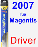 Driver Wiper Blade for 2007 Kia Magentis - Hybrid