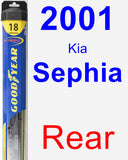 Rear Wiper Blade for 2001 Kia Sephia - Hybrid