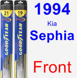 Front Wiper Blade Pack for 1994 Kia Sephia - Hybrid