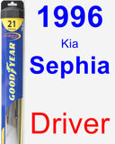 Driver Wiper Blade for 1996 Kia Sephia - Hybrid