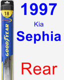 Rear Wiper Blade for 1997 Kia Sephia - Hybrid