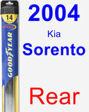 Rear Wiper Blade for 2004 Kia Sorento - Hybrid