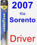 Driver Wiper Blade for 2007 Kia Sorento - Hybrid