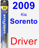 Driver Wiper Blade for 2009 Kia Sorento - Hybrid