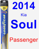 Passenger Wiper Blade for 2014 Kia Soul - Hybrid