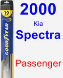 Passenger Wiper Blade for 2000 Kia Spectra - Hybrid