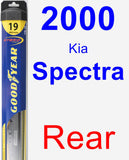 Rear Wiper Blade for 2000 Kia Spectra - Hybrid