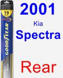 Rear Wiper Blade for 2001 Kia Spectra - Hybrid