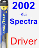 Driver Wiper Blade for 2002 Kia Spectra - Hybrid