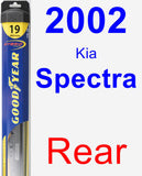 Rear Wiper Blade for 2002 Kia Spectra - Hybrid