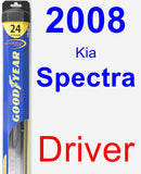 Driver Wiper Blade for 2008 Kia Spectra - Hybrid