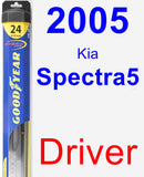 Driver Wiper Blade for 2005 Kia Spectra5 - Hybrid