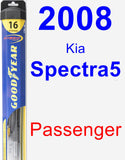 Passenger Wiper Blade for 2008 Kia Spectra5 - Hybrid