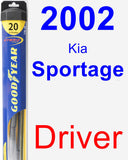 Driver Wiper Blade for 2002 Kia Sportage - Hybrid