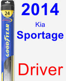 Driver Wiper Blade for 2014 Kia Sportage - Hybrid