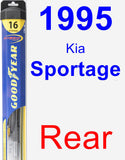 Rear Wiper Blade for 1995 Kia Sportage - Hybrid