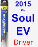 Driver Wiper Blade for 2015 Kia Soul EV - Hybrid