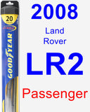 Passenger Wiper Blade for 2008 Land Rover LR2 - Hybrid