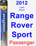 Passenger Wiper Blade for 2012 Land Rover Range Rover Sport - Hybrid