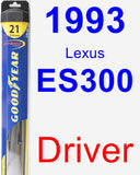 Driver Wiper Blade for 1993 Lexus ES300 - Hybrid