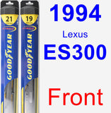 Front Wiper Blade Pack for 1994 Lexus ES300 - Hybrid