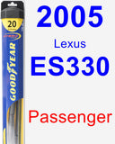 Passenger Wiper Blade for 2005 Lexus ES330 - Hybrid