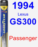 Passenger Wiper Blade for 1994 Lexus GS300 - Hybrid