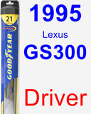 Driver Wiper Blade for 1995 Lexus GS300 - Hybrid