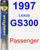 Passenger Wiper Blade for 1997 Lexus GS300 - Hybrid