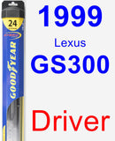 Driver Wiper Blade for 1999 Lexus GS300 - Hybrid