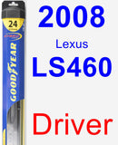 Driver Wiper Blade for 2008 Lexus LS460 - Hybrid