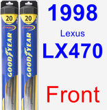 Front Wiper Blade Pack for 1998 Lexus LX470 - Hybrid