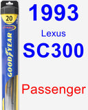 Passenger Wiper Blade for 1993 Lexus SC300 - Hybrid