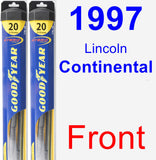 Front Wiper Blade Pack for 1997 Lincoln Continental - Hybrid