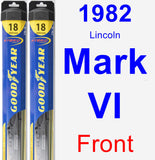 Front Wiper Blade Pack for 1982 Lincoln Mark VI - Hybrid