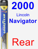 Rear Wiper Blade for 2000 Lincoln Navigator - Hybrid