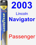 Passenger Wiper Blade for 2003 Lincoln Navigator - Hybrid