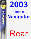 Rear Wiper Blade for 2003 Lincoln Navigator - Hybrid